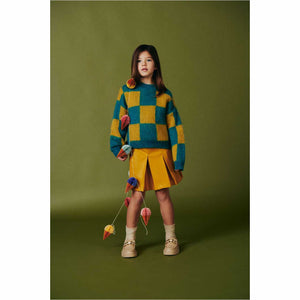 Pullover scacchi oversize