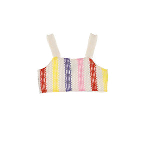 Top traforato | arcobaleno