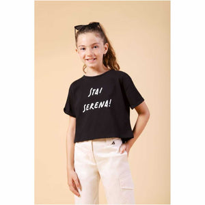 T-shirt STAI SERENA! | nero