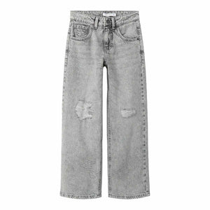 Jeans zampa strappi