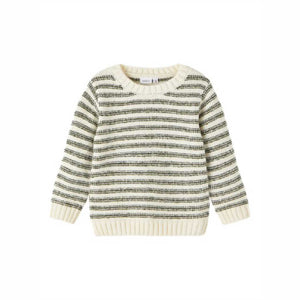 Pullover rigato verde