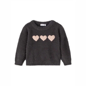 Pullover cuori | inchiostro