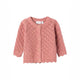 Cardigan traforato | rosa