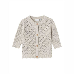 Cardigan traforato | beige