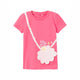 Completo t-shirt conchiglia|shorts rosa