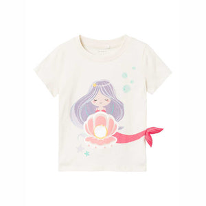 Completo t-shirt sirena| shorts blu
