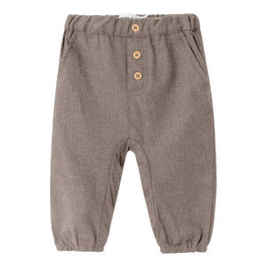 Pantalone bottoni | taupe