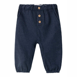 Pantalone bottoni | blu