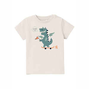 Completo t-shirt drago+shorts | biancobeige