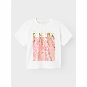 T-shirt Sunshine | rosa
