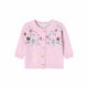 Cardigan fiori | rosa