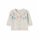 Cardigan fiori | latte