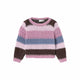 Pullover rigato lilla