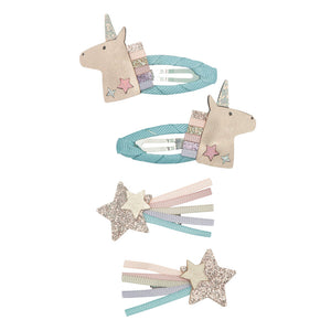 Unicorno - pack quattro mollette