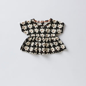 Maxi t-shirt fiori B&W