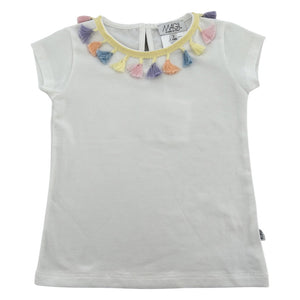 T-shirt con nappine | pastello