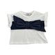 T-shirt con maxifiocco | denim