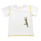 T-shirt con figura al taschino