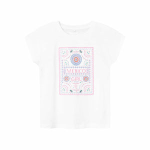 T-shirt Mexico Girl | bianco