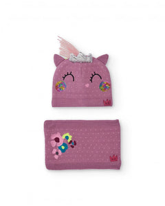 Set cuffia+collo unicorno