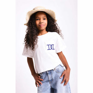 Top cropped con taschino
