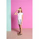 T-shirt con ricamo sulle spalle