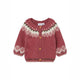 Cardigan chevron in maglia
