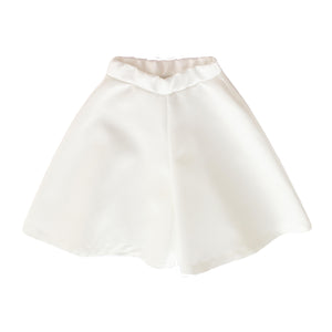 Pantalone a ruota | raso bianco