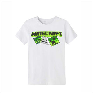 T-shirt Minecraft | bianco
